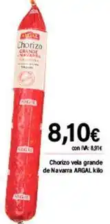 Cash Ifa Argal - chorizo vela grande de navarra oferta