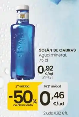 Eroski Solán de Cabras Agua mineral oferta