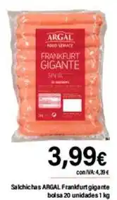 Cash Ifa Argal - salchichas frankfurt gigante oferta