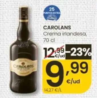 Eroski Carolans Crema irlandesa oferta