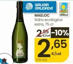 Eroski Maeloc sidra ecológica extra oferta