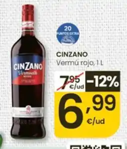 Eroski Cinzano Vermú rojo oferta