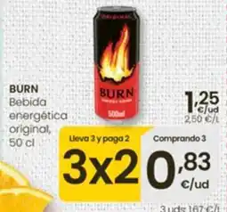 Eroski Burn bebida energética original oferta