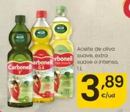 Eroski Carbonell aceite de oliva suave, extra suave o intenso oferta