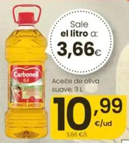 Eroski Carbonell aceite de oliva suave oferta