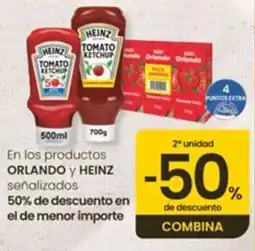 Eroski Heinz tomato ketchup oferta