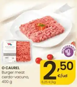 Eroski O caurel burger meat cerdo-vacuno oferta
