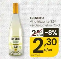 Eroski Freskito vino frizzante verdejo melon oferta