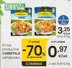Eroski Carretilla fideuá paella marinera oferta