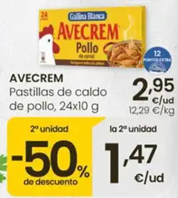 Eroski Avecrem pastillas de caldo de pollo oferta