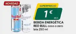 Masymas Red Bull bebida energetica coco o zero lata oferta