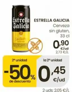 Eroski Estrella Galicia Cerveza sin gluten oferta
