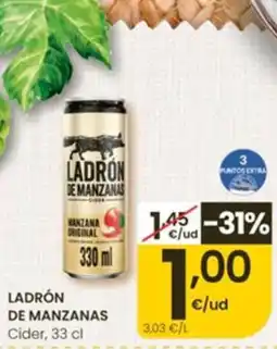 Eroski Ladrón de manzanas cider oferta