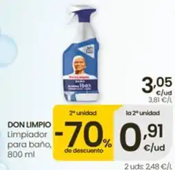 Eroski Don Limpio limpiador para baño oferta