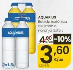 Eroski Aquarius bebida isotónica de limón o naranja oferta