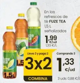 Eroski fuze tea refrescos de té oferta