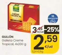 Eroski Gullón Galleta Creme Tropical oferta