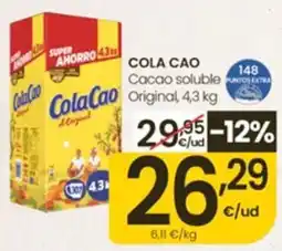Eroski ColaCao Cacao soluble Original oferta