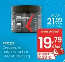 Eroski Prozis Creatina en polvo sin sabor oferta