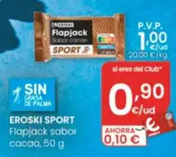 Eroski eroski sport flapjack sabor cacao oferta