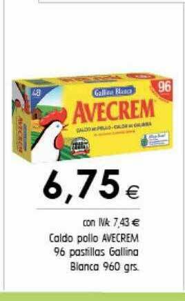 Cash Ifa Caldo Pollo Avecrem 96 Pastillas Gallina Blanca oferta
