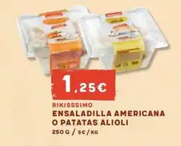 Masymas Rikissimo ensaladilla americana o patatas alioli oferta