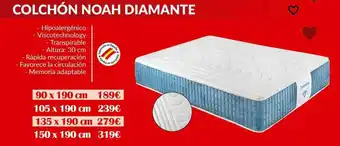 Embargos a lo bestia Colchón Noah Diamante oferta