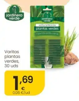 Eroski jardinero verde varitas plantas verdes oferta