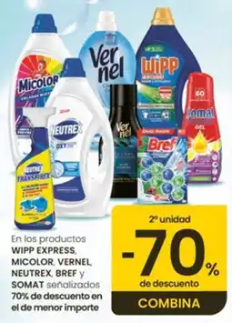 Eroski Wipp Express Micolor Vernel Neutrex Bref Somat oferta