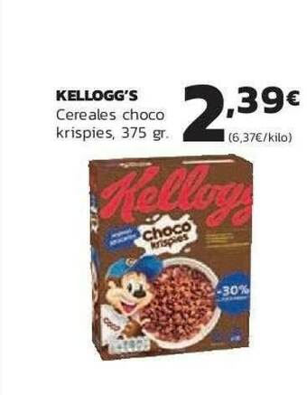 Supermercados Lupa Kellogg's Cereales Choco Krispies oferta