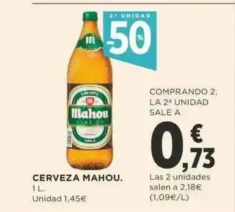 Supercor 2a Unidad -50% Cerveza Mahou oferta