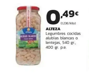 Supermercados Lupa Alteza Legumbres Cocidas Alubias Blancas O Lentejas oferta