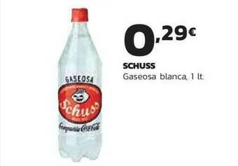 Supermercados Lupa Schuss Gaseosa Blanca oferta