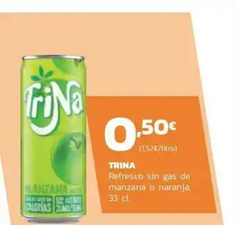 Supermercados Lupa Trina Refresco Sin Gas De Manzana O Naranja oferta