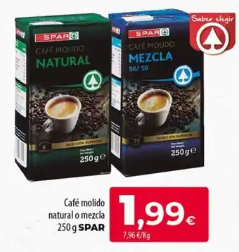 Spar café molido natural o mezcla