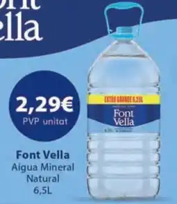 Valvi Supermercats Font Vella Aigua Mineral Natural oferta