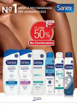 Valvi Supermercats Sanex cuidado experto Sanex neutro Sanex dermo Sanex zero Sanex men oferta