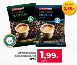 Spar La Palma spar café molido natural o mezcla almohadilla oferta