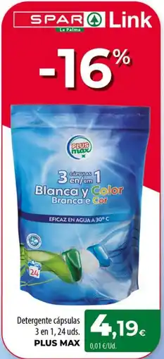 Spar La Palma Plus Max detergente cápsulas 3 en 1 oferta