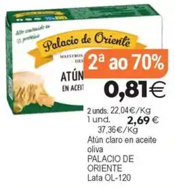 Supermercados Aquí Palacio de Oriente atún en aceite oferta