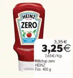 Supermercados Aquí Heinz ketchup zero oferta