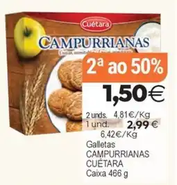 Supermercados Aquí Cuétara campurrianas oferta
