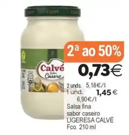 Supermercados Aquí Calvé salsa casera oferta
