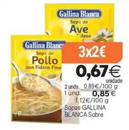 Supermercados Aquí Gallina Blanca Sopa de Pollo con Fideos Fino oferta