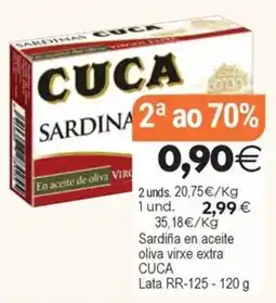 Supermercados Aquí Cuca sardina oferta