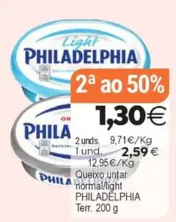 Supermercados Aquí philadelphia queso untar normal/light oferta