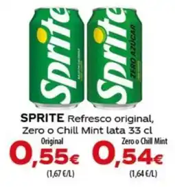 SPAR Lanzarote Sprite Refresco original, Zero o Chill Mint oferta