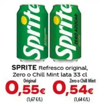 Sprite Refresco original, Zero o Chill Mint