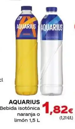 SPAR Lanzarote Aquarius bebida isotónica naranja o limón oferta