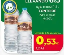 SPAR Lanzarote Fonteide agua mineral oferta